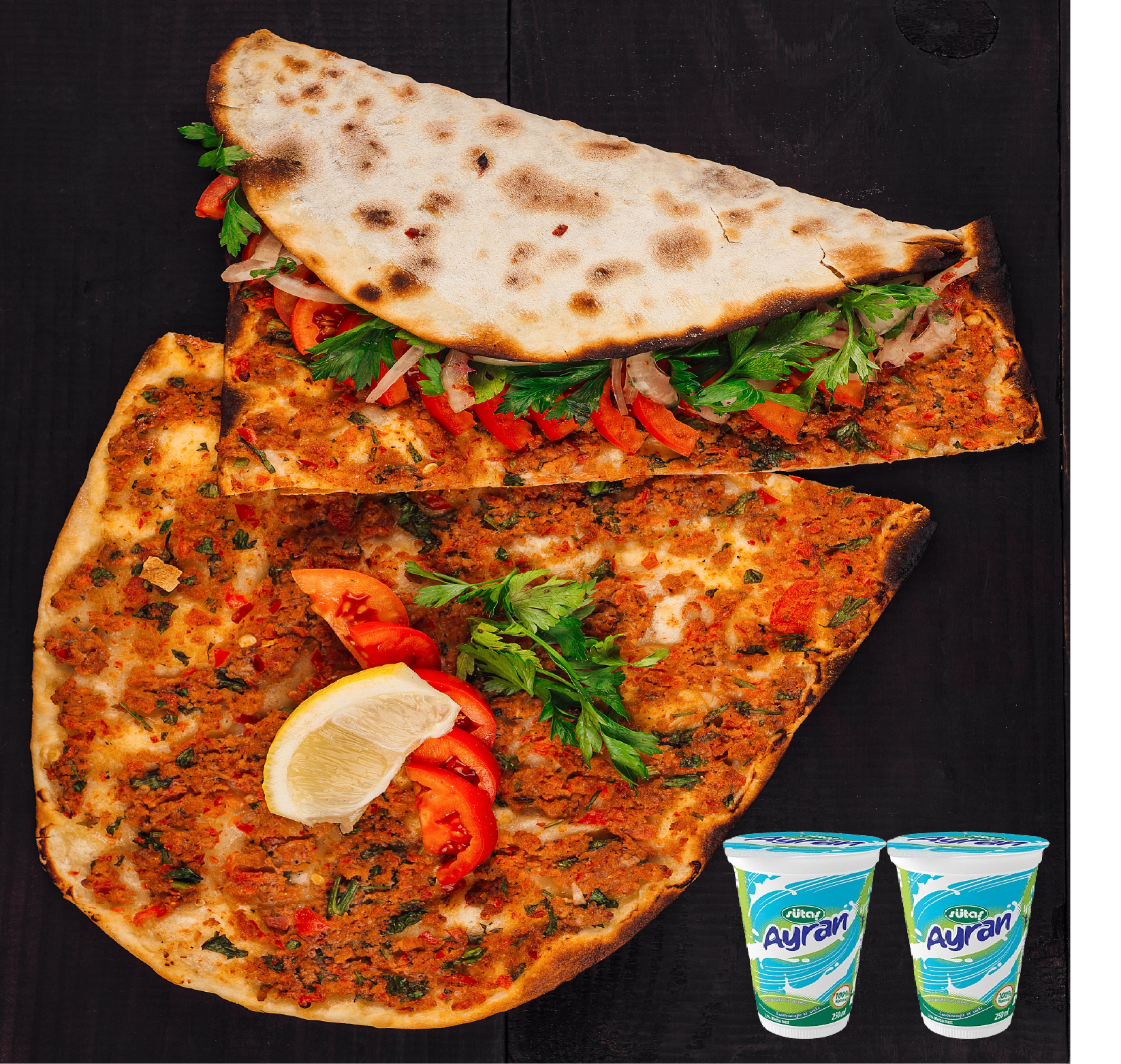 6 Lahmacun + 2 Ayran